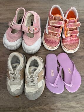 TODDLER girls Summer Sneakers & Sandals 4-pack / US 7 & 8